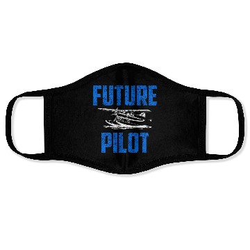 Discover Future Pilot Aircraft Small Airplane Private Face Masks
