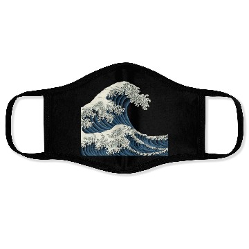 Discover Japanese Kanagawa Wave JDM Face Masks