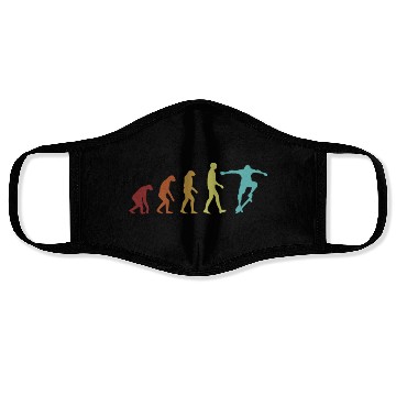 Discover Skateboard Evolution Skaterboy Skateboardkid Face Masks