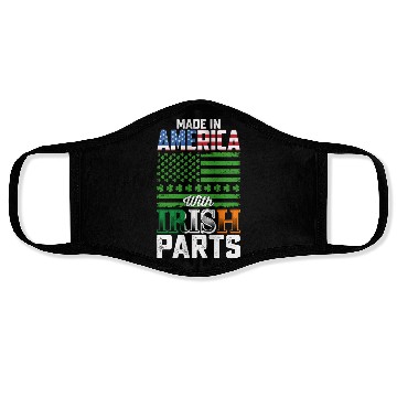 Discover Made in America with Irish Parts St Patrick's Day Face Masks