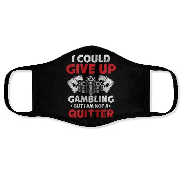 Discover Card Player Gambling Poker Face Masks