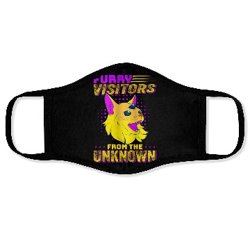 Discover Cat Alien, Aliens, UFO, UAP, Space Unknown Flight Face Masks
