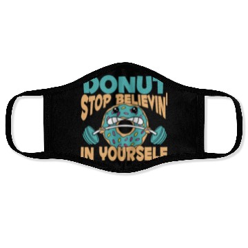 Discover Fitness Donut Funny Donut Gym Face Masks