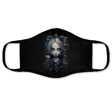 Discover Gothic Girl Halloween Fantasy Dark Face Masks