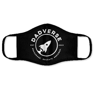Discover DADVERSE EST 2022 White Logo Face Masks