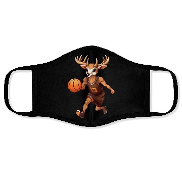 Discover Deer basketball player Face Masks