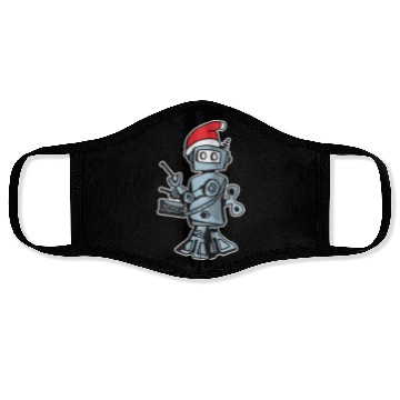 Discover 25 Hour Holiday Radio Show robot solo Face Masks