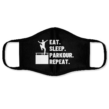 Discover Eat Sleep Parkour Repeat Parkour Face Masks