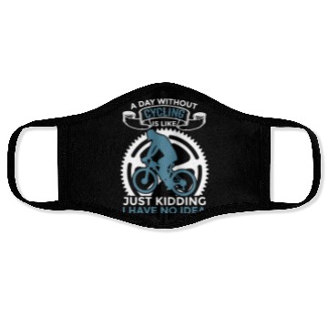 Discover Motivational Cycling Quote Face Masks