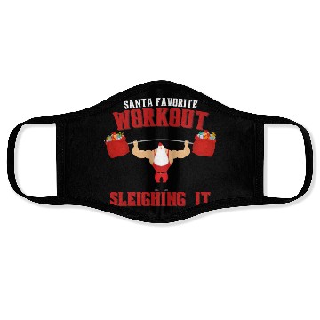 Discover Santa's favorite workout? Sleighing it Face Masks