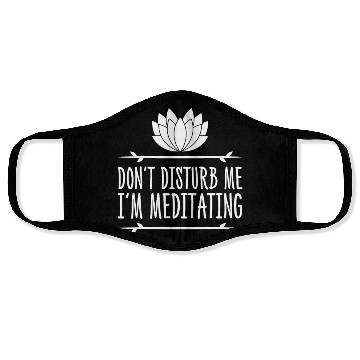 Discover Yoga Meditating Meditation Face Masks