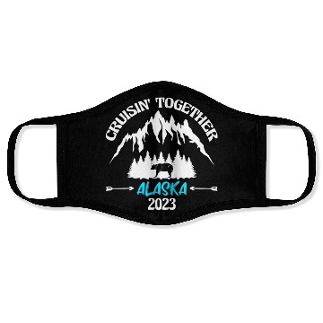 Discover Alaa Cruise Vacation 2023 Cruisin Together Vacatio Face Masks