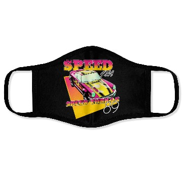Discover the speed race speed thrills89 Face Masks