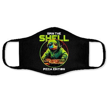 Discover Spin the Shell: Pizza Edition Face Masks