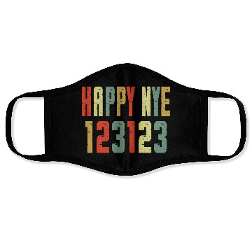 Discover 123123 Happy New Year 2024 NYE Face Masks