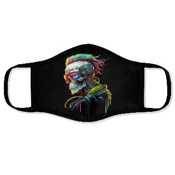 Discover Cyberpunk Skull Face Masks
