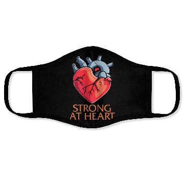 Discover CHD Awareness Face Masks, Strong At Heart Pumping Iron