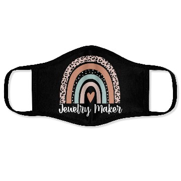 Discover Jewelry Maker Rainbow Leopard Funny Jewelry Maker Face Masks
