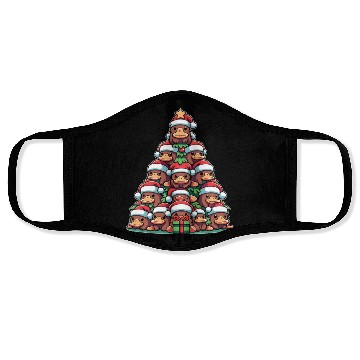 Discover Schnabeltier Christmas Tree Merry Christmas Face Masks