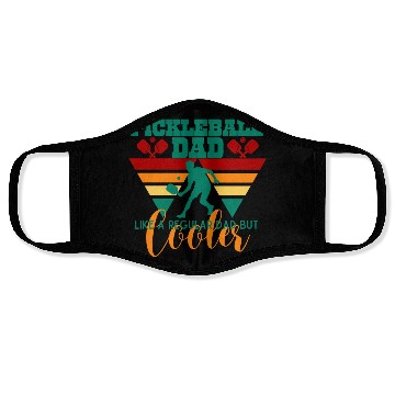 Discover Pickleball dad like a regular Dad but cooler Face Masks