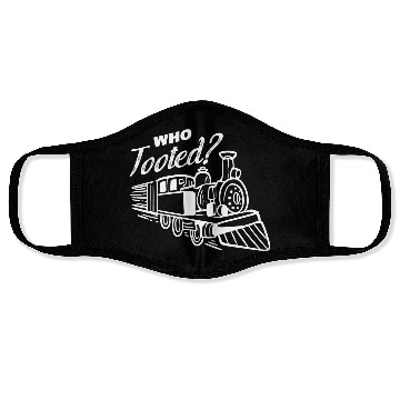 Discover Who Tooted? Railroad Engineer Gift Face Masks