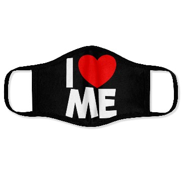 Discover I Love Me Red Heart Self Love Affirmation Face Masks
