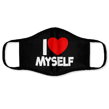 Discover I Love Myself Red Heart Self Love Affirmation Face Masks