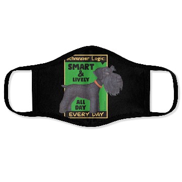 Discover Schnauzer Logic Face Masks