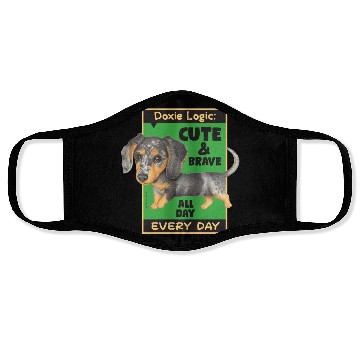 Discover Dachshund Logic Face Masks