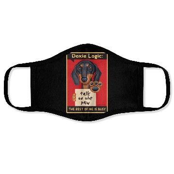 Discover Dachshund Logic Face Masks