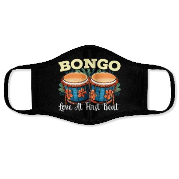 Discover Bongo Player Musical Instrument Musician Face Masks