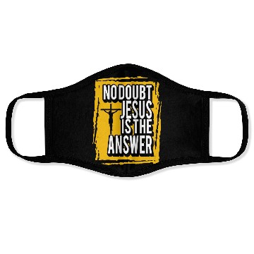 Discover Jesus Is The Answer Love Jesus Christian Christmas Face Masks