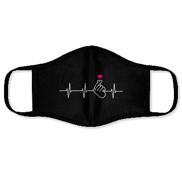 Discover K-Pop Heartbeat Fan Gift Korean Music Face Masks
