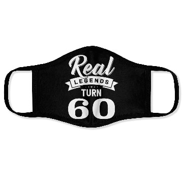 Discover Real Legends Turn 60, 60th Birthday Face Masks