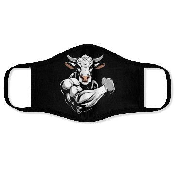 Discover Workout Gym Cow Face Masks
