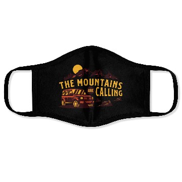 Discover The mountains are calling Face Masks