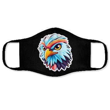 Discover Eagle Bird Illustration Face Masks
