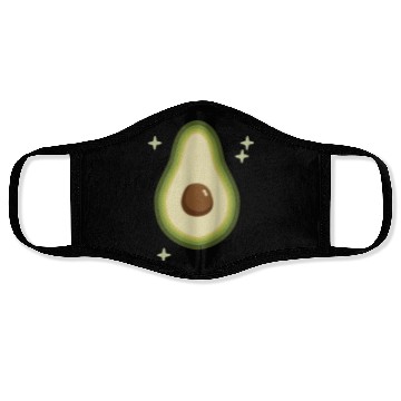 Discover Avocado Green Stars Face Masks