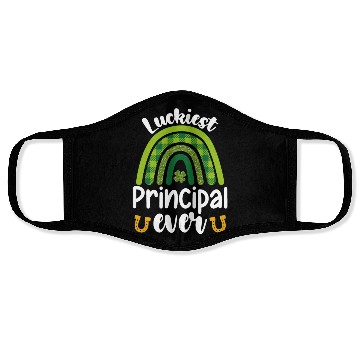 Discover Luckiest Principal Ever School St Patrick's Day Face Masks