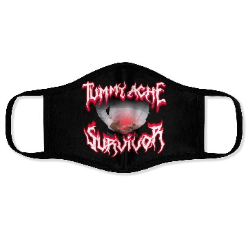 Discover Tummy Ache Survivor Metal Design Face Masks