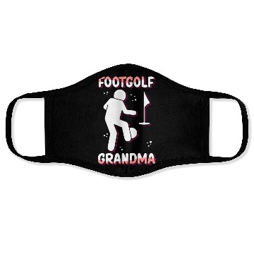 Discover Footgolf Grandma Footgolfer Player Face Masks