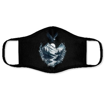 Discover Mountain Silver Eagle Face Masks
