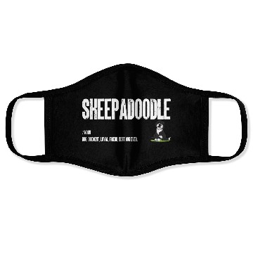 Discover Sheepadoodle Dog Definition, Doodle Dog Noun Face Masks