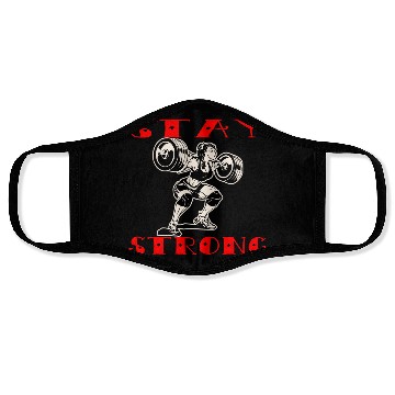 Discover Stay Strong Him Her ©WhiteTigerLLC.Com LIKE US Face Masks