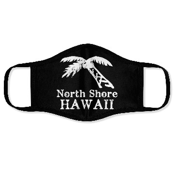 Discover North Shore Hawaii Palm Tree Souvenirs Gifts Face Masks
