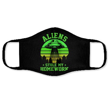 Discover Alien, Aliens, UFO, UAP, Space Unknown Flight Face Masks