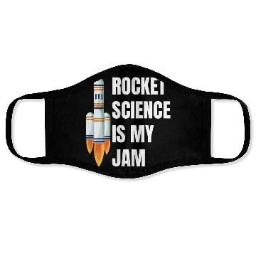 Discover Rocket Science is My Jam Funny Science Astronomy Face Masks