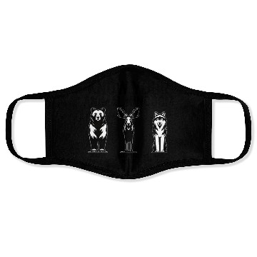 Discover Jungle Face Masks, Know Your Animal Kingdom Bear Moose