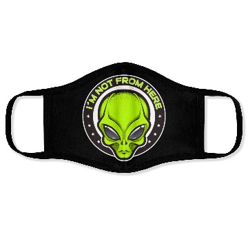 Discover Alien, Aliens, UFO, UAP, Space Unknown Flight Face Masks