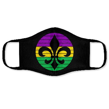 Discover Mardi Gras Fleur De Lis Face Masks